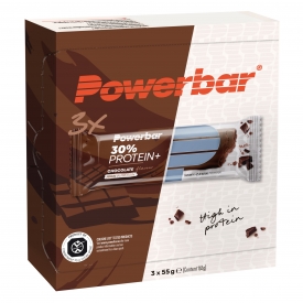 PowerBar Baton proteinowy 3 szt. 30% Protein Plus Bar 55g Czekolada